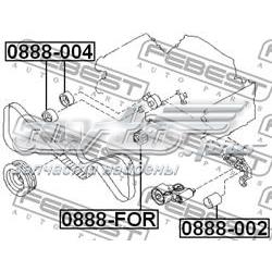 Rolo parasita da correia do mecanismo de distribuição de gás Subaru Forester 1 S10, SF