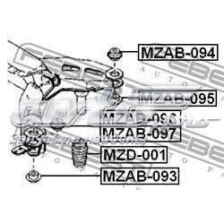 Отбойник пружины задней MZD001 Febest