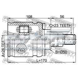 Граната внутренняя передняя левая на Lexus RX 330/350 U3