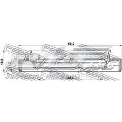 Bucim de saída dianteira da caixa de transferência Toyota Hilux N