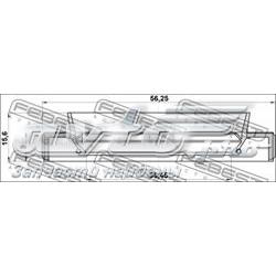 Правый сальник полуоси 95HBY40560916R Febest