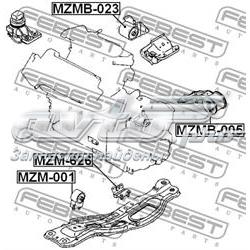 Coxim (suporte) esquerdo de motor Mazda 626 4 GE