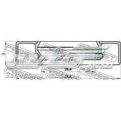 Vedação dianteira de cambota de motor Toyota Avensis 2 T25