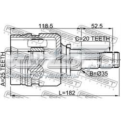 Внутренняя граната Febest 0111NZE140