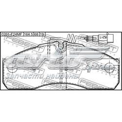 Передние тормозные колодки 0201F24MF Febest