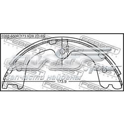 Колодки ручника 0202S50R Febest
