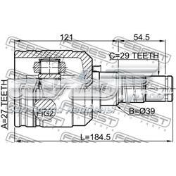 Купить 3971186E00 Nissan/Infiniti Шрус внутренний левый