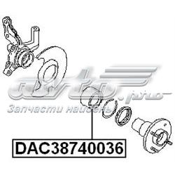 Ступичный подшипник передний Febest DAC38740036