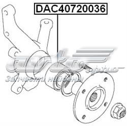 Ступичный подшипник передний Febest DAC40720036