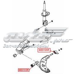 MZ0103R VTR bloco silencioso dianteiro do braço oscilante inferior