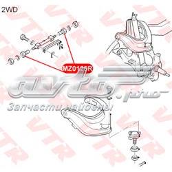 MZ0125R VTR bloco silencioso dianteiro do braço oscilante superior