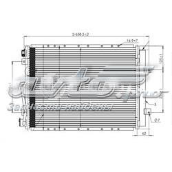 LRAC08E1 Luzar radiador de aparelho de ar condicionado