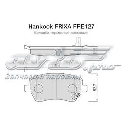 FPE127 Hankook Frixa sapatas do freio dianteiras de disco