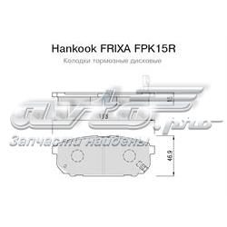 FPK15R Hankook Frixa Колодки тормозные дисковые комплект