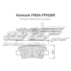 FPH26R Hankook Frixa sapatas do freio dianteiras de disco