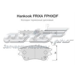 FPHXDF Hankook Frixa sapatas do freio dianteiras de disco