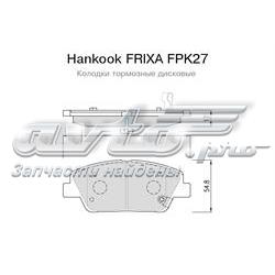 FPK27 Hankook Frixa колодки тормозные передние дисковые