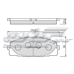 Передние тормозные колодки FPE018 Hankook Frixa