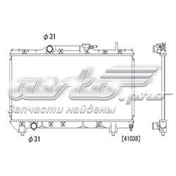 PL010343 Koyorad radiador de esfriamento de motor