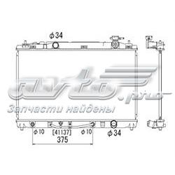 PL012017 Koyorad radiador de esfriamento de motor