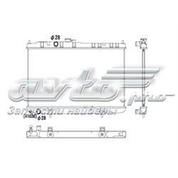 PL022459 Koyorad radiador de esfriamento de motor