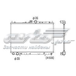 Radiador de esfriamento de motor PL031179 Koyorad