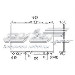 PL031182 Koyorad radiador de esfriamento de motor