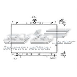 PL031648 Koyorad radiador de esfriamento de motor