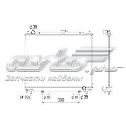 PL031758 Koyorad radiador de esfriamento de motor