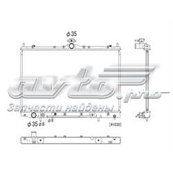 PL032302 Koyorad radiador de esfriamento de motor