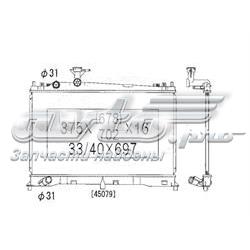 PL061656 Koyorad radiador de esfriamento de motor