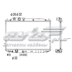 PL081895 Koyorad radiador de esfriamento de motor