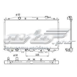 PL082137 Koyorad radiador de esfriamento de motor