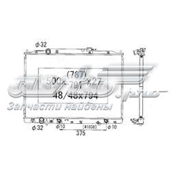 PL082179 Koyorad radiador de esfriamento de motor