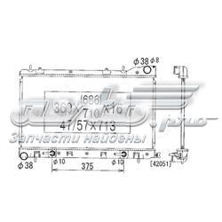 PL091670 Koyorad radiador de esfriamento de motor