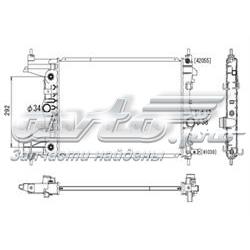 PL312395 Koyorad radiador de esfriamento de motor