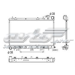 PL092216 Koyorad radiador de esfriamento de motor