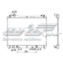 PL102058 Koyorad radiador de esfriamento de motor