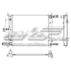 PL822504 Koyorad radiador de esfriamento de motor