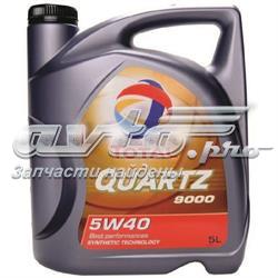 Моторное масло Total QUARTZ 9000 5W-40 Синтетическое 5л (RO173574)