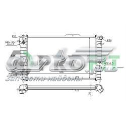 PR5076A3 Profit radiador de esfriamento de motor