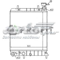 PR 1804A4 Profit radiador de esfriamento de motor