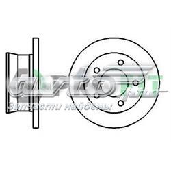 Disco do freio traseiro Volkswagen LT 2DB, 2DE, 2DK