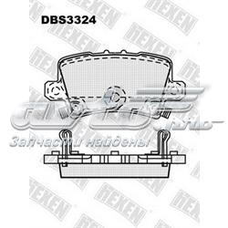 Задние тормозные колодки DBS3324 Hexen