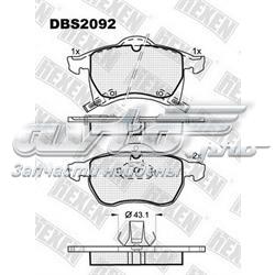 DBS2092 Hexen sapatas do freio dianteiras de disco