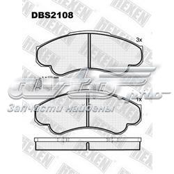 DBS2108 Hexen sapatas do freio traseiras de disco