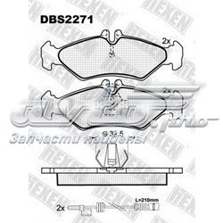 DBS2271 Hexen sapatas do freio traseiras de disco