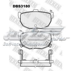 Задние тормозные колодки DBS3180 Hexen