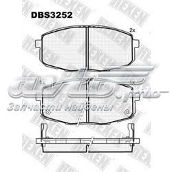 Передние тормозные колодки DBS3252 Hexen