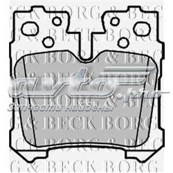 BBP2212 Borg&beck sapatas do freio traseiras de disco